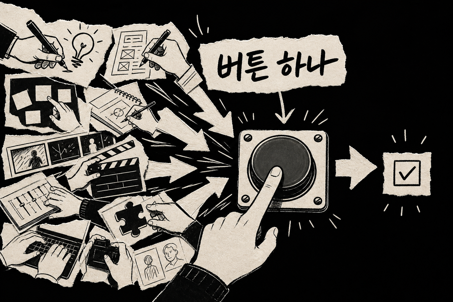 여러 사람이 며칠에 걸쳐 하던 작업이 버튼 하나로 줄어든 모습